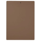 Kaffeebräse Farbe Solid Klemmbrett (Rückseite)