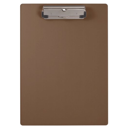 Kaffeebräse Farbe Solid Klemmbrett (Vorderseite)