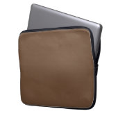 Kaffeebräse Farbe Solid Laptopschutzhülle (Vorderseite Links)