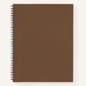 Kaffeebräse Farbe Solid Notizblock (Vorderseite)