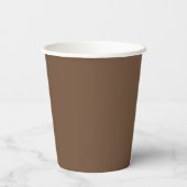 Kaffeebräse Farbe Solid Pappbecher (Rückseite)