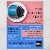 Kaffeebrasse Tasse, Barista, Café, Coffeehouse Adv Flyer (Vorne)