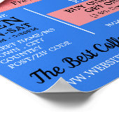 Kaffeebrasse Tasse, Barista, Café, Coffeehouse Adv Poster (Ecke)