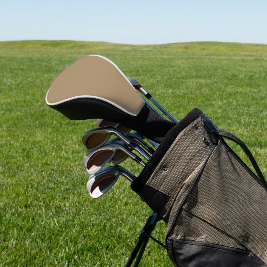 Kaffeebraune Hybrid-Golfabdeckung – Anpassbar Golf Headcover (In SItu)