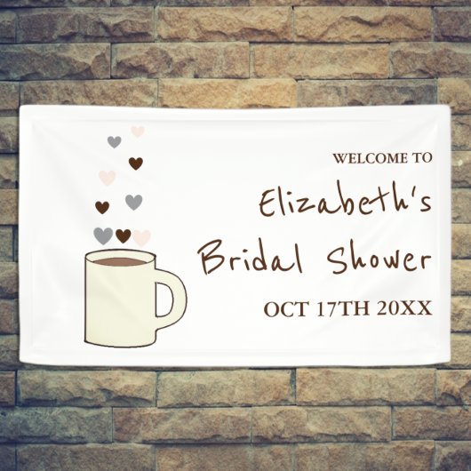 Kaffeebrautabschiedsparty Banner