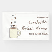 Kaffeebrautabschiedsparty Banner (Horizontal)