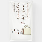 Kaffeebrautabschiedsparty Banner (Vertikal)
