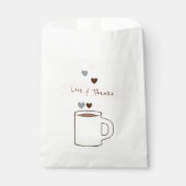 Kaffeebrautabschiedsparty Geschenktütchen (Vorderseite)