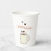Kaffeebrautabschiedsparty Pappbecher (Vorderseite)