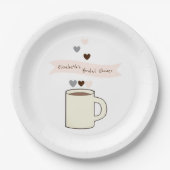 Kaffeebrautjungferparty Pappteller (Vorderseite)