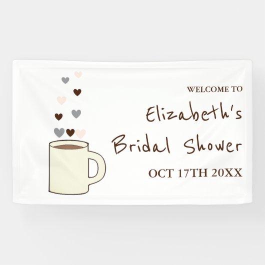 Kaffeebrautparty Banner (Horizontal)