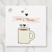 Kaffeebrautparty Geschenkanhänger (Vorderseite)