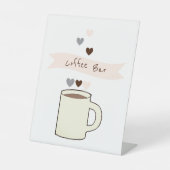 Kaffeebrautparty Sockelschild (Vorderseite)