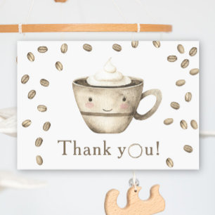 Kaffeebrühen Baby Shower Danke