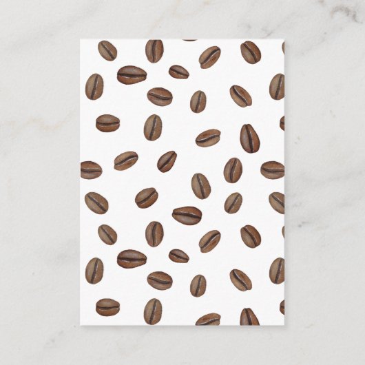 Kaffeebücher für Babybibliothek Moderne Babydusche Begleitkarte (Rückseite)