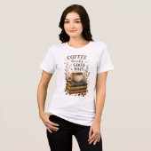 Kaffeebücher Gute Tage Tri-Blend Shirt (Vorderseite voll)