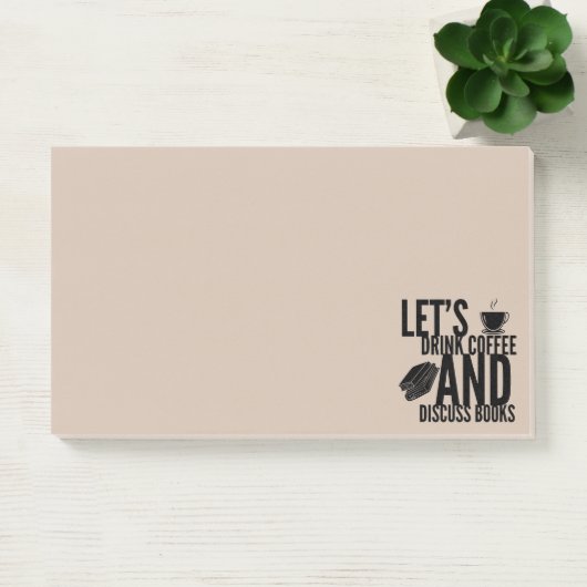 Kaffeebücher lesen Hinweise Post-it Klebezettel (Büro)