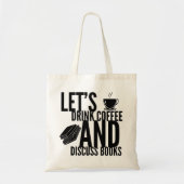 Kaffeebücher lesen Totbeutel Tragetasche (Vorne)
