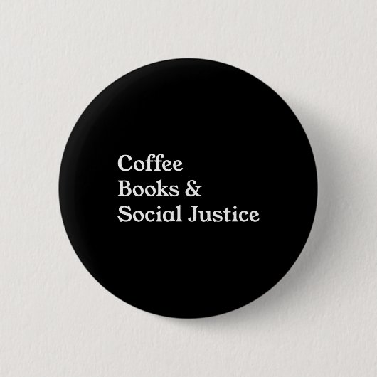Kaffeebücher Soziale Gerechtigkeitsquote Button (Vorderseite)