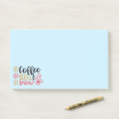 Kaffeebuchsknee Post-it Klebezettel (Auf Schreibtisch)