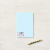 Kaffeebuchsknee Post-it Klebezettel (Auf Schreibtisch)