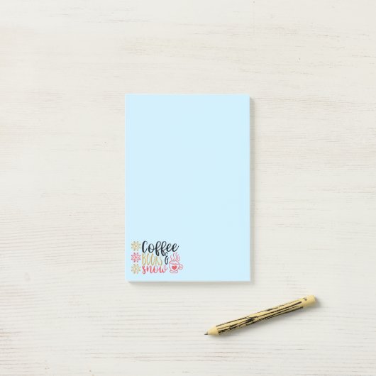 Kaffeebuchsknee Post-it Klebezettel (Auf Schreibtisch)