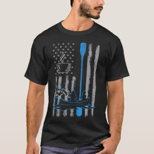 Kaffeecanoeing- Vintage USA amerikanische Flagge f T-Shirt