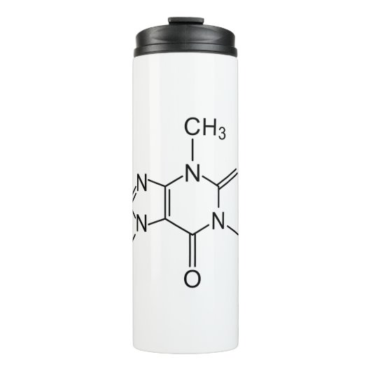 Kaffeechemieelement der chemischen Formel des Thermosbecher (Vorderseite)