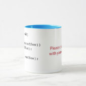 Kaffeecode-Tasse für Software-Entwickler mit Logo Tasse (Zentrum)