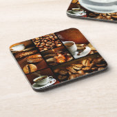 Kaffeecollage 2 getränkeuntersetzer (Linke Seite)