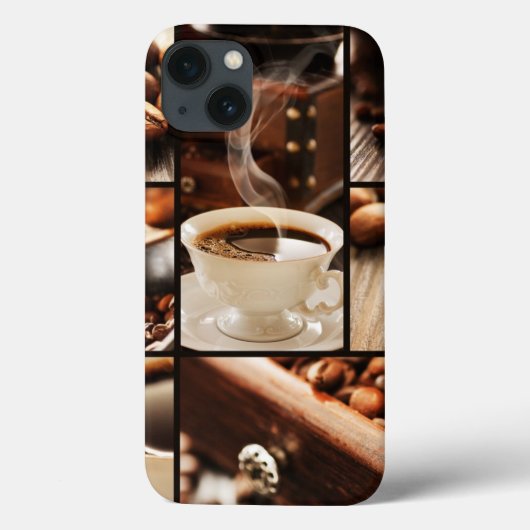 Kaffeecollage Case-Mate iPhone Hülle (Rückseite)