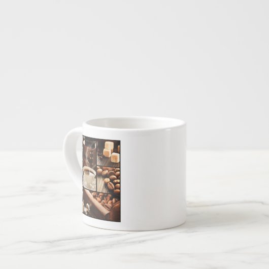 Kaffeecollage Espressotasse (Vorderseite Links)