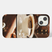 Kaffeecollage iPhone Hülle (Rückseite (Horizontal))