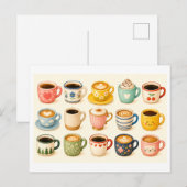 Kaffeecollage Postkarte (Vorne/Hinten)