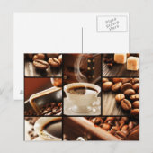 Kaffeecollage Postkarte (Vorne/Hinten)