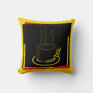 Kaffeecup Art Design Kissen