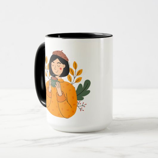 Kaffeecup für Frauen - Morgens steigern Tasse (Vorderseite Links)