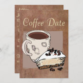 Kaffeedatum Einladung (Vorne/Hinten)