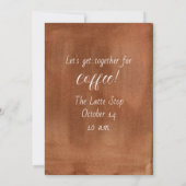 Kaffeedatum Einladung Konditorei Süßigkeiten Nahru (Rückseite)