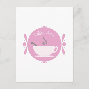 Kaffeedatum Postkarte