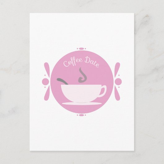 Kaffeedatum Postkarte (Vorderseite)