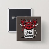 Kaffeedemon Button (Vorne & Hinten)