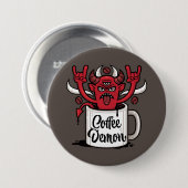 Kaffeedemon Button (Vorne & Hinten)