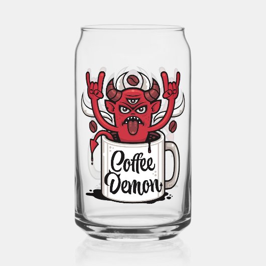 Kaffeedemon Dosenglas (Vorderseite)