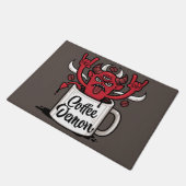 Kaffeedemon Fußmatte (Schrägansicht)