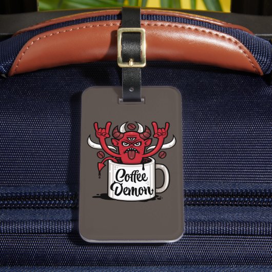 Kaffeedemon Gepäckanhänger (Vorderseite Insitu 2)