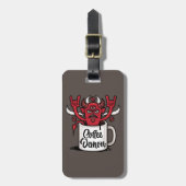 Kaffeedemon Gepäckanhänger (Vorderseite vertikal)