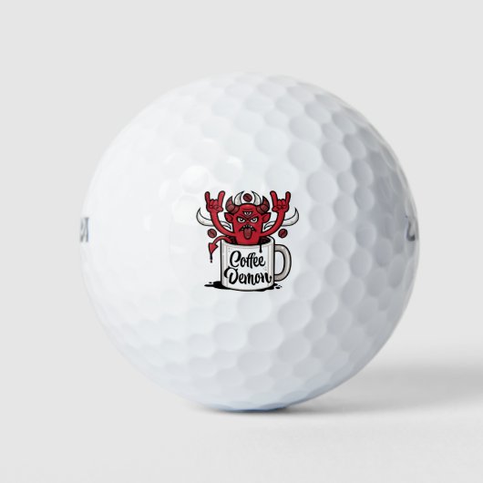 Kaffeedemon Golfball (Vorderseite)