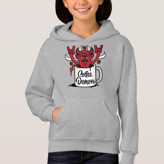 Kaffeedemon Hoodie (Vorderseite)