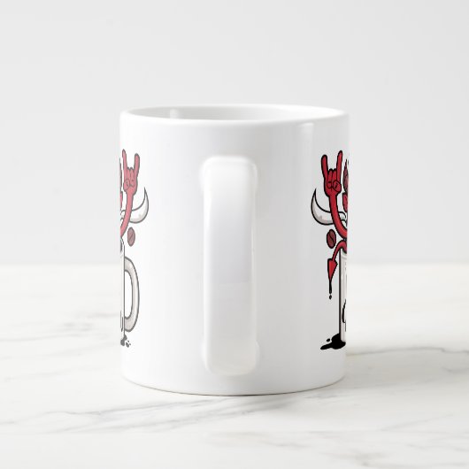 Kaffeedemon Jumbo-Tasse (Rückseite)